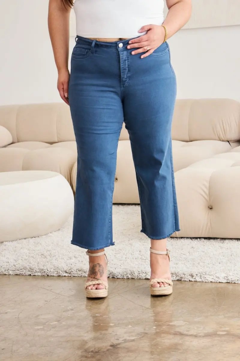 RFM Crop Chloe Full Size Tummy Control High Waist Jeans - Love Salve